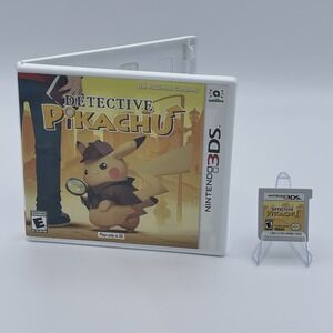 Detective Pikachu (Nintendo 3DS,‎ 2018) Game + Case - No Insert - Tested